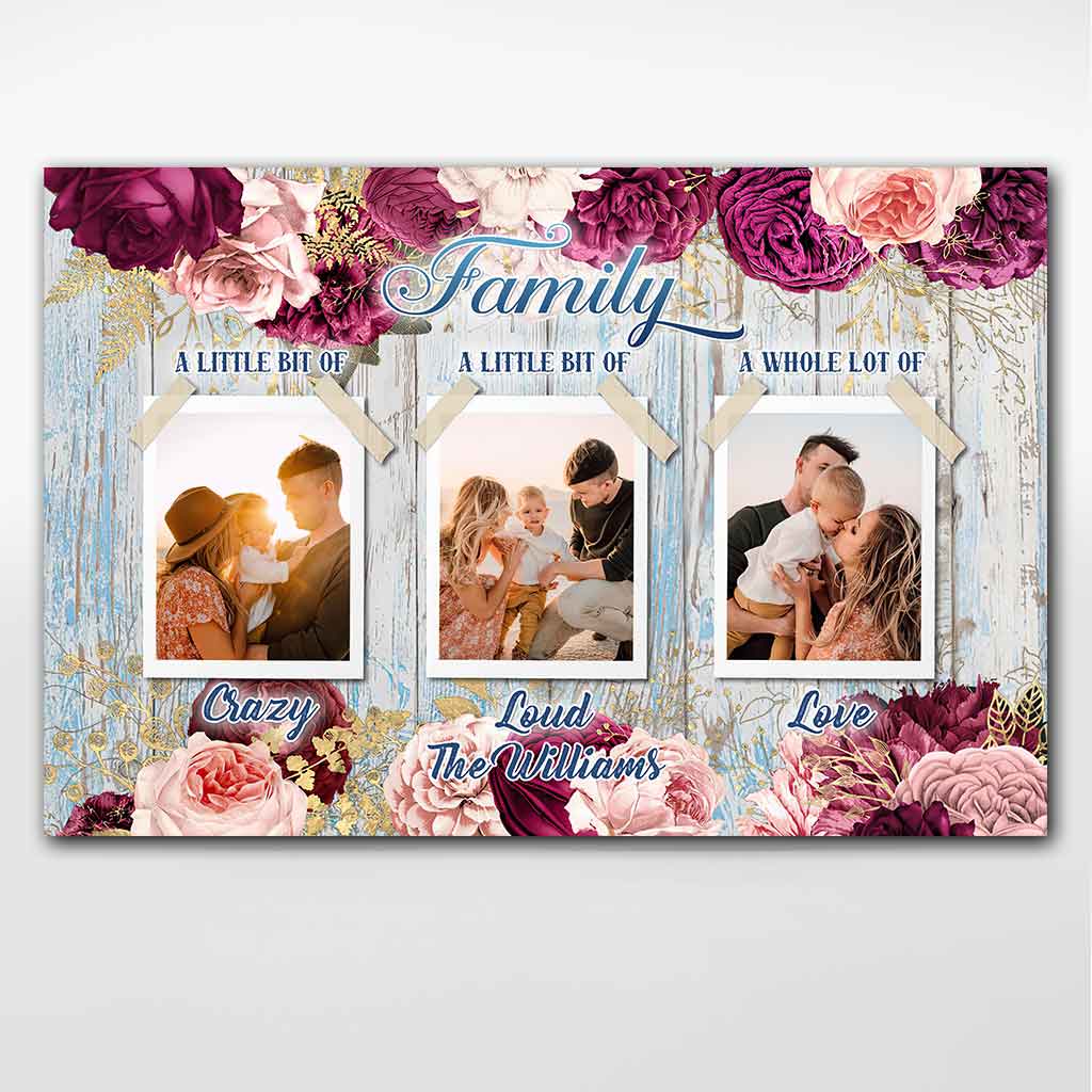 Family A Whole Lot Of Love- Personalized Family Poster