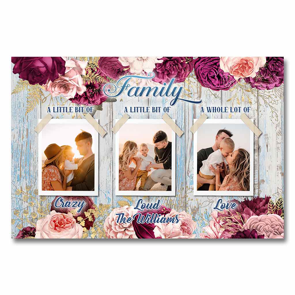 Family A Whole Lot Of Love- Personalized Family Poster