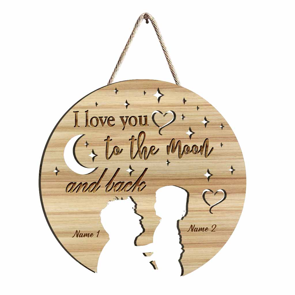 I Love You - Personalized Mother's Day Grandma Wood Sign