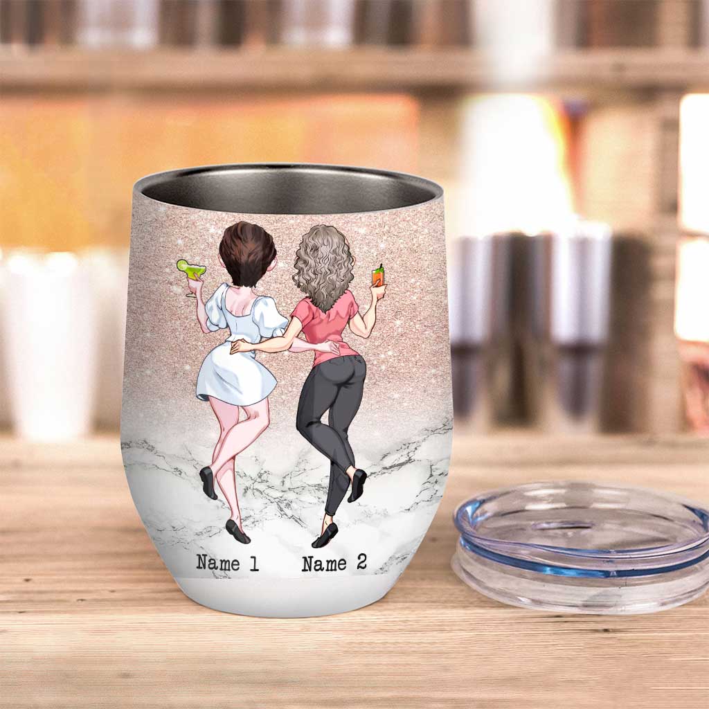 Best Friend Definition - Personalized Bestie Wine Tumbler