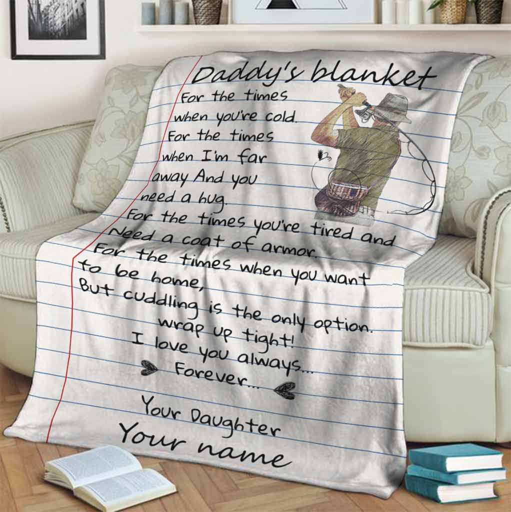 Daddy's - Fishing Personalized Blanket