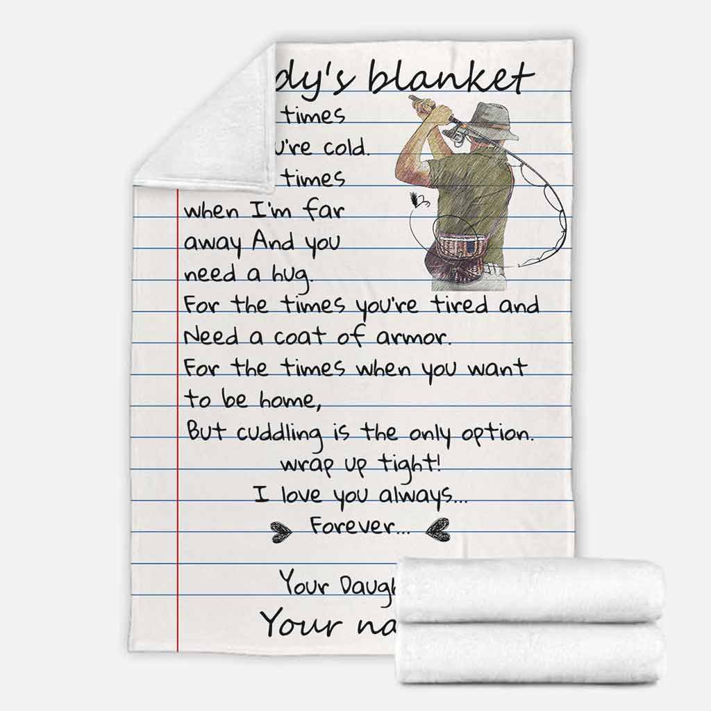 Daddy's - Fishing Personalized Blanket