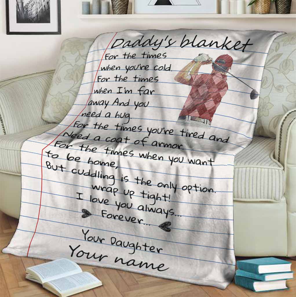 Daddy's - Golf Personalized Blanket