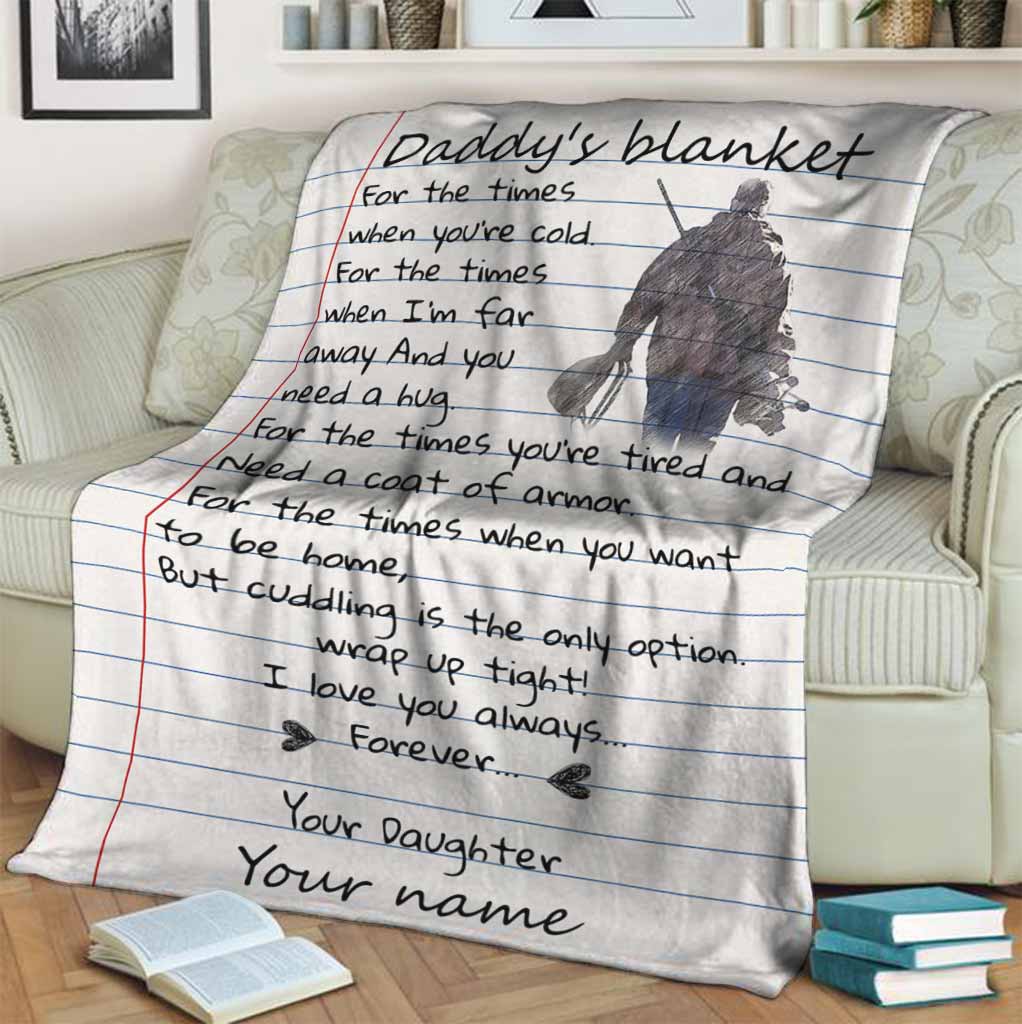 Daddy's - Hunting Personalized Blanket