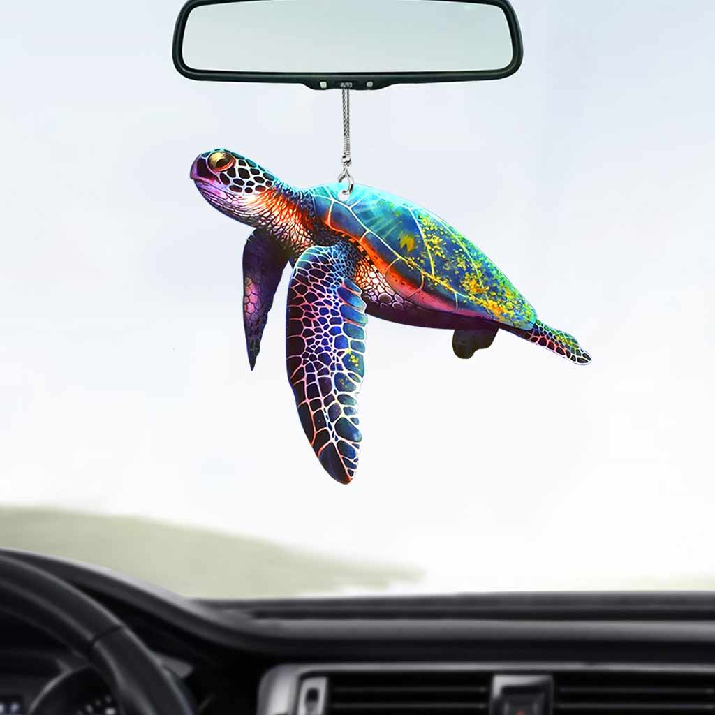 Sea turtle Car Ornament (Printed On Both Sides) 062021