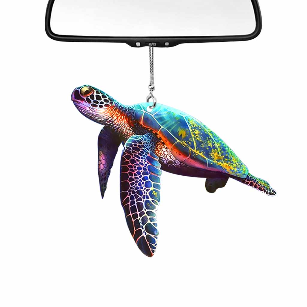 Sea turtle Car Ornament (Printed On Both Sides) 062021