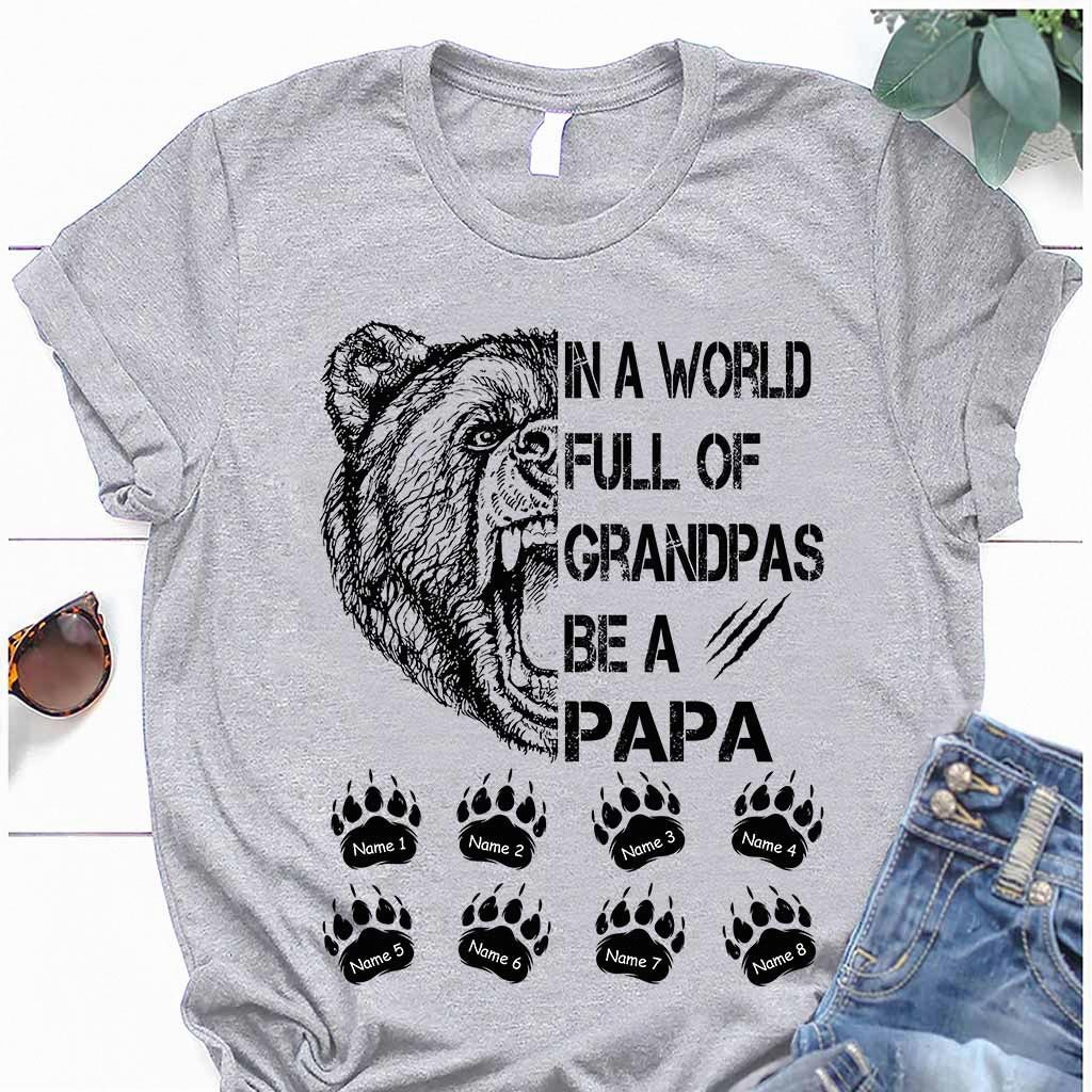 Be A Papa - Family Personalized T-shirt and Hoodie 062021