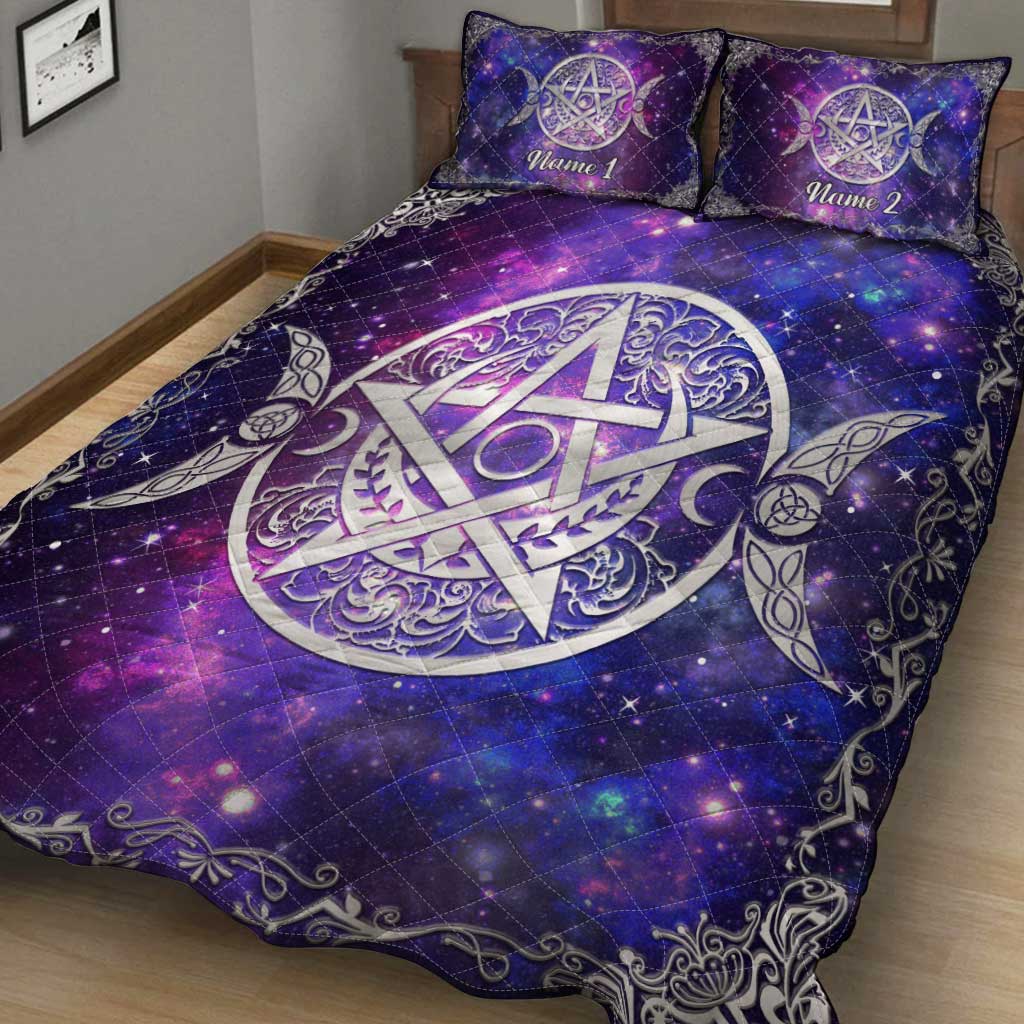 Triple Moon - Personalized Witch Quilt Set