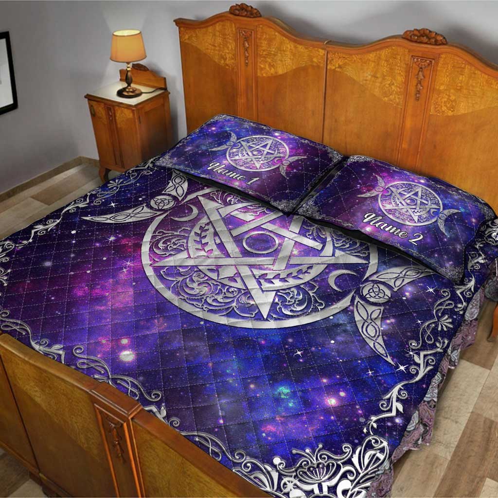 Triple Moon - Personalized Witch Quilt Set