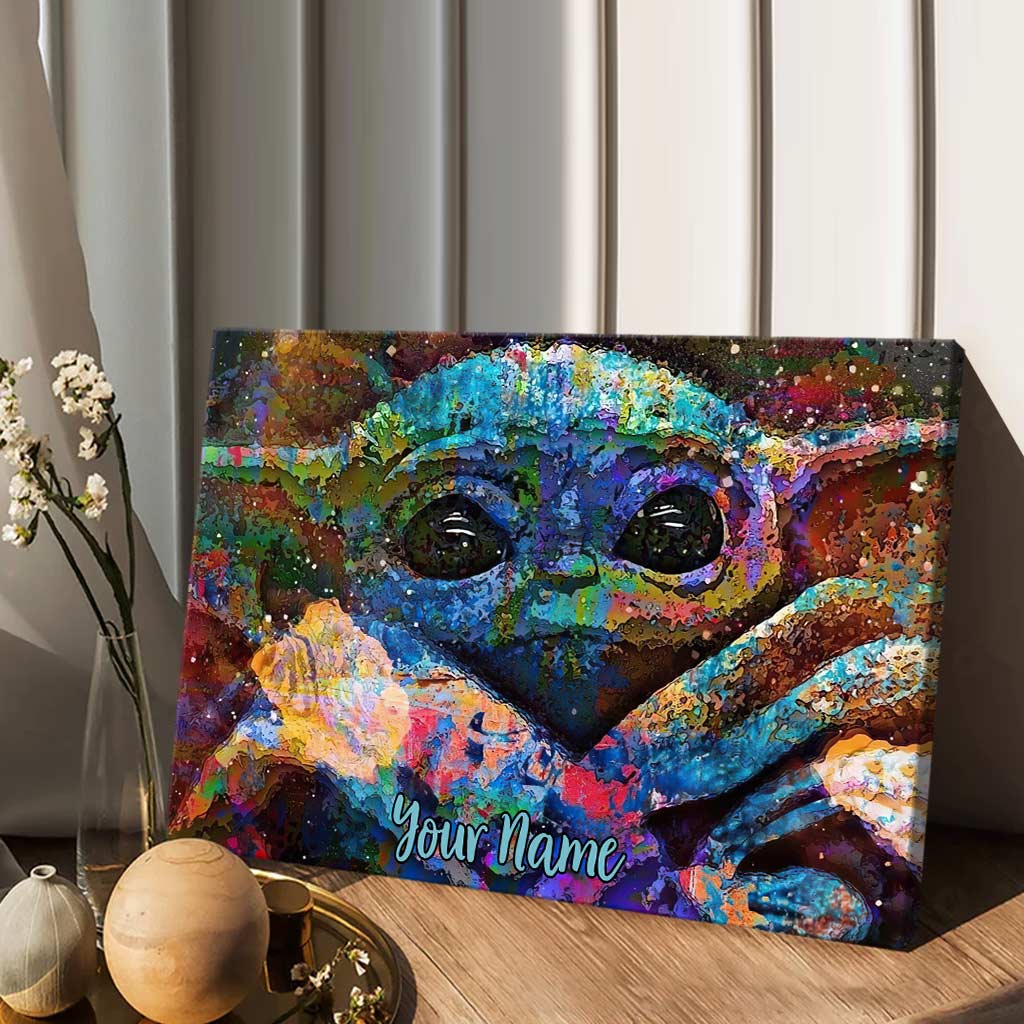 Cute Baby - Personalized The Force Canvas And Poster