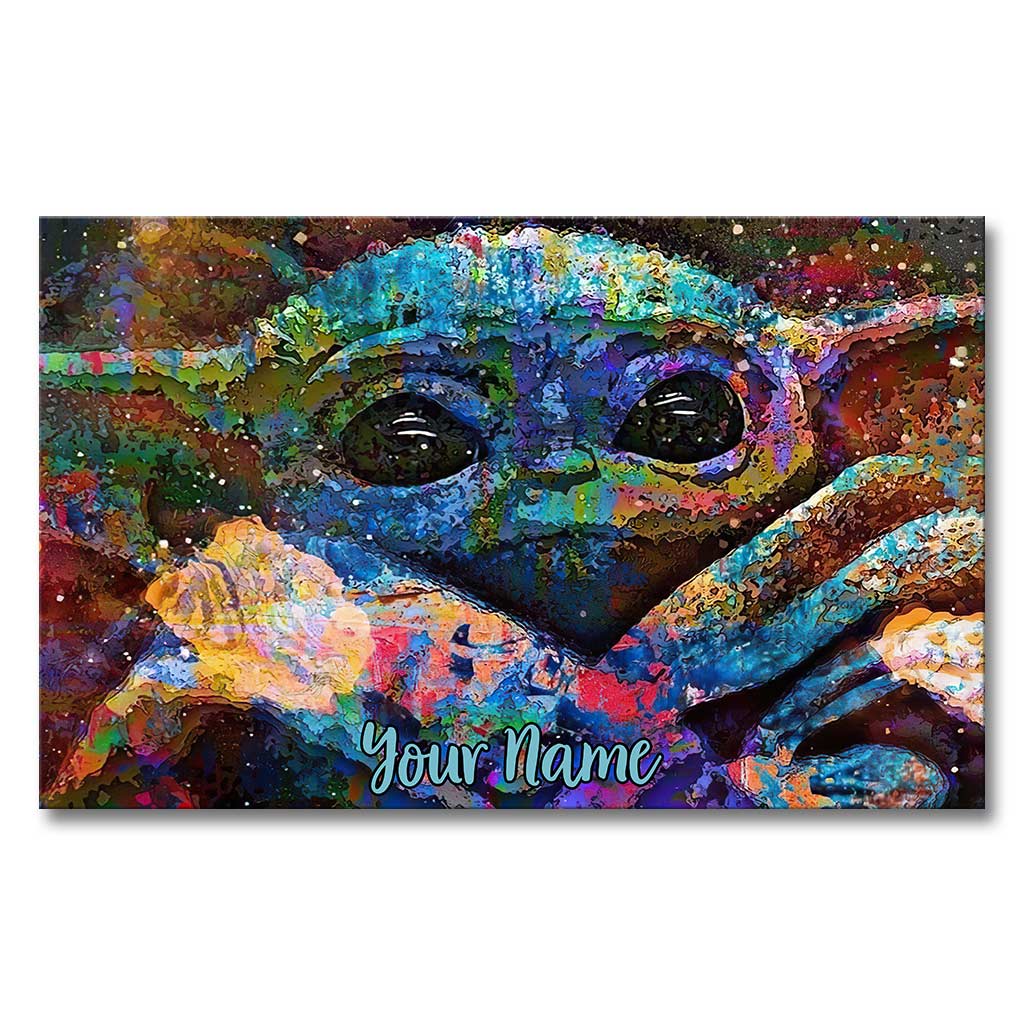 Cute Baby - Personalized The Force Canvas And Poster