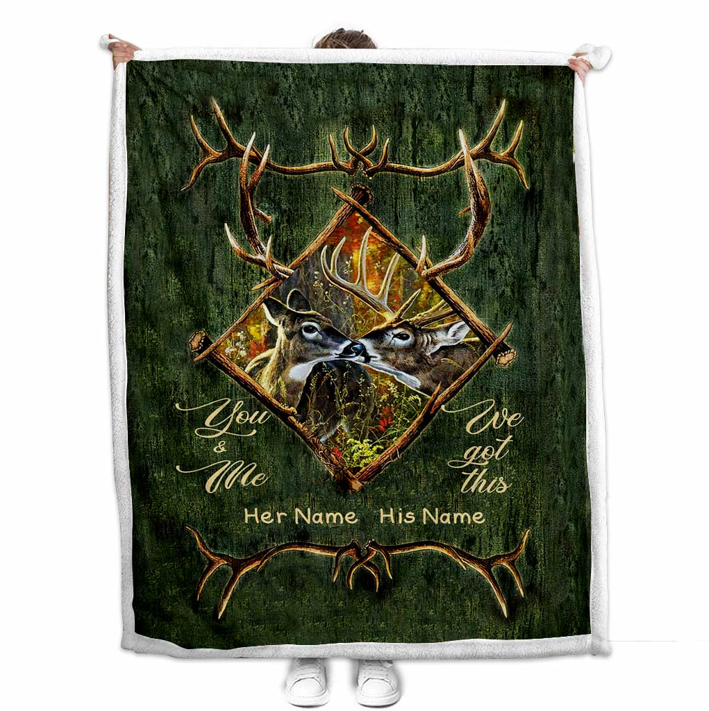 You & Me - Personalized Couple Hunting Blanket