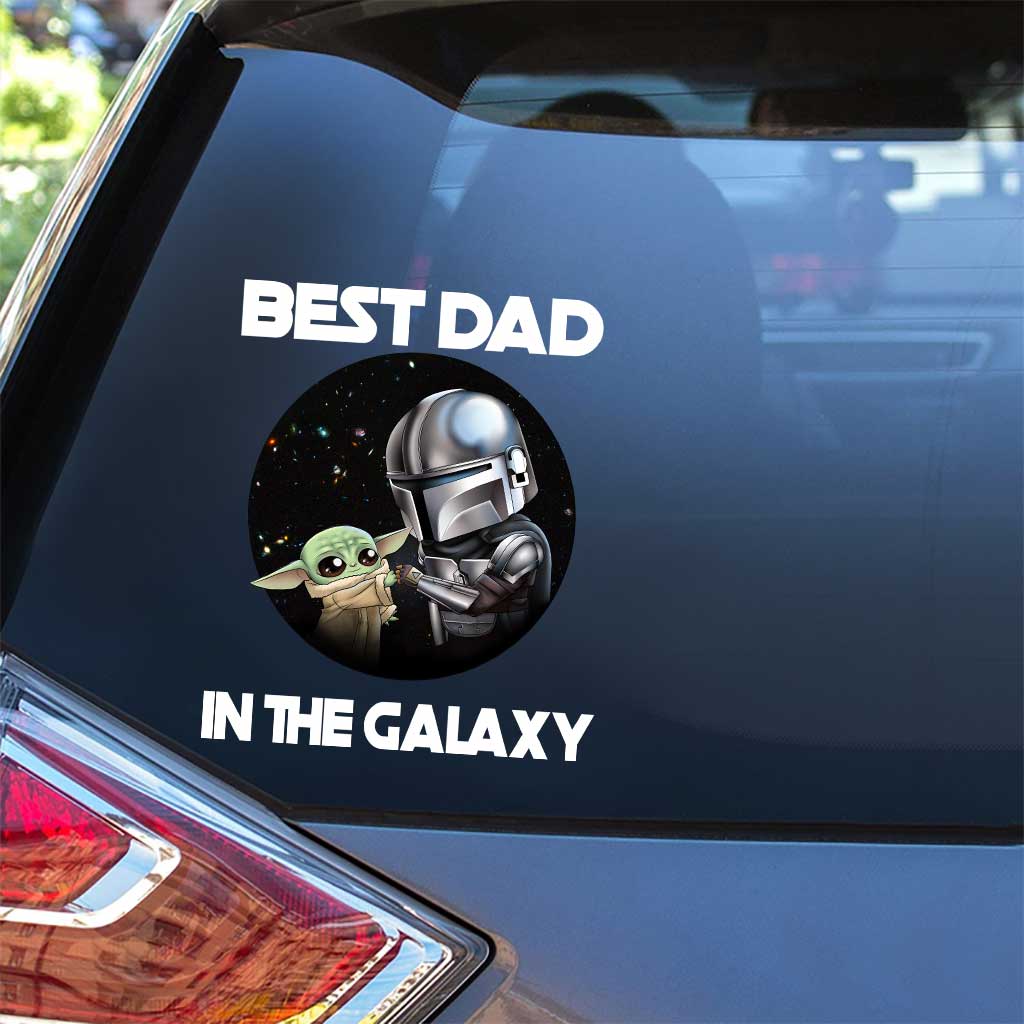 Best Dad In The Galaxy - Personalized Father's Day The Force Decal Full