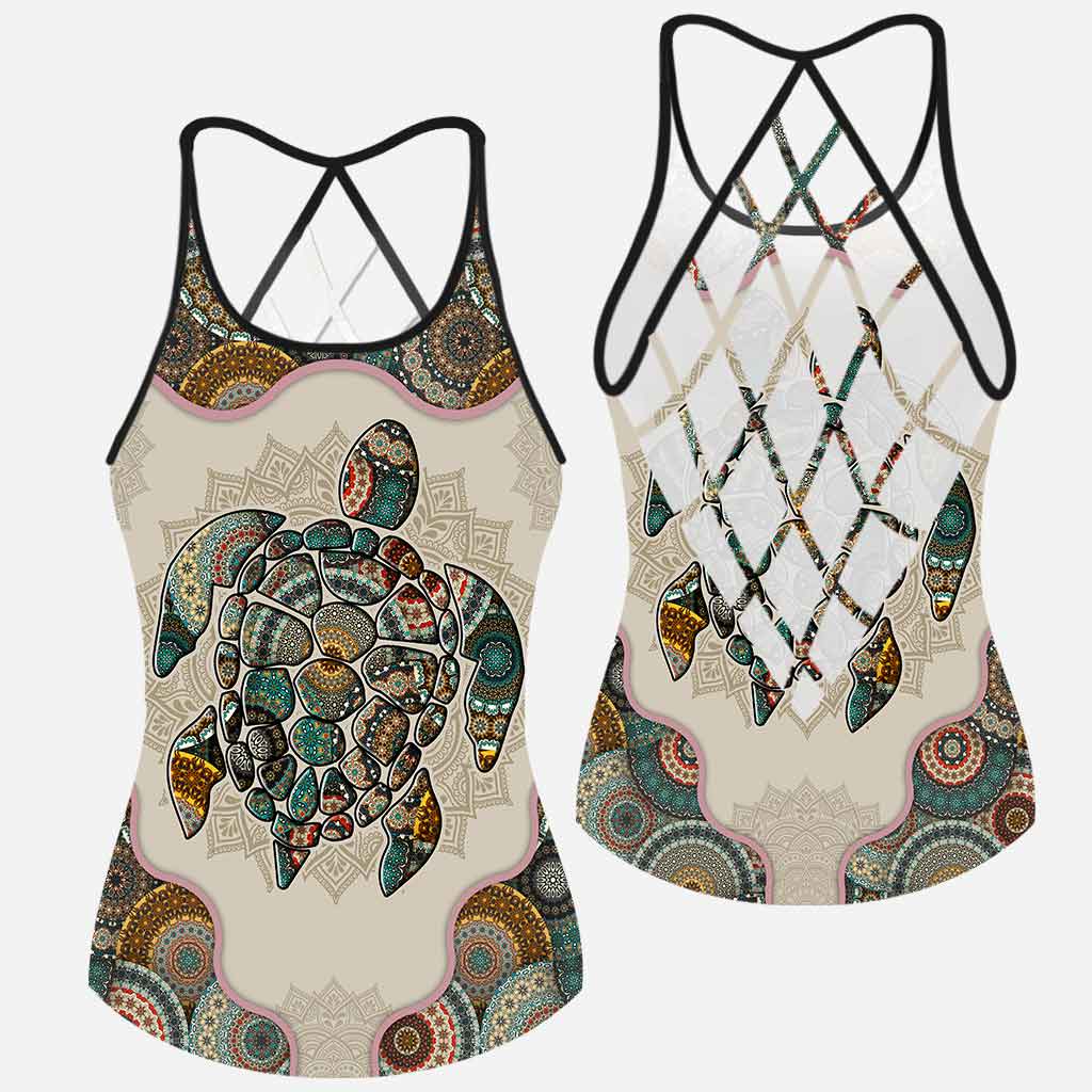 Salty Lil' Beach - Turtle Cross Tank Top