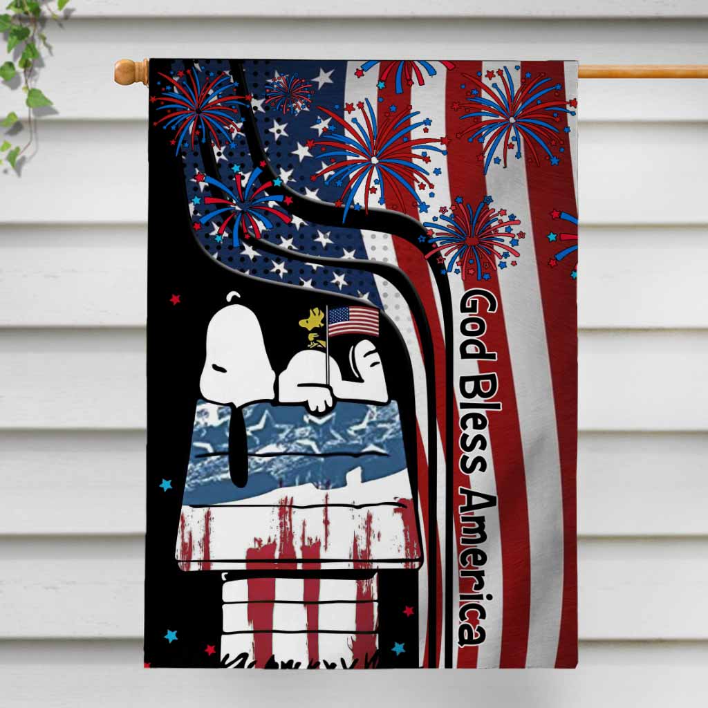 One Nation Under God - Personalized Independence Day House Flag