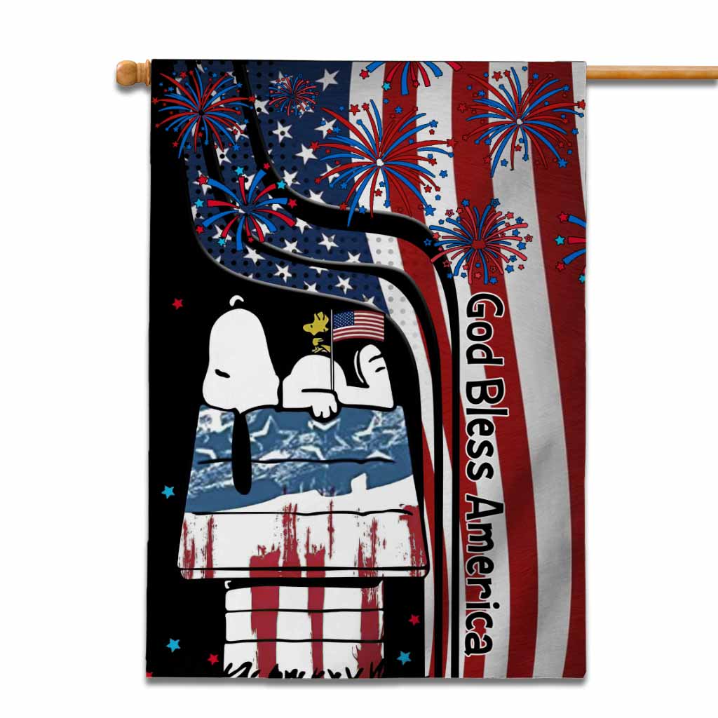 One Nation Under God - Personalized Independence Day House Flag