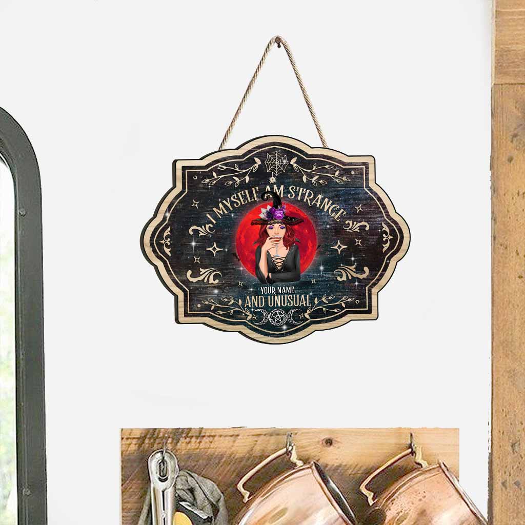 Strange & Unusual - Personalized Witch Wood Sign