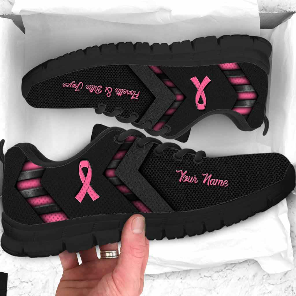 You'll Never Walk Alone - Breast Cancer Awareness Personalized Sneakers