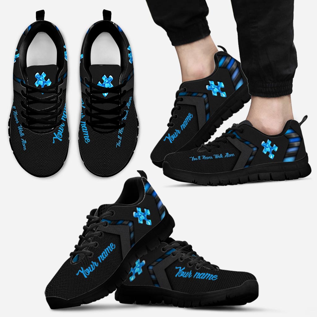 You'll Never Walk Alone - Personalized Autism Awareness Sneakers
