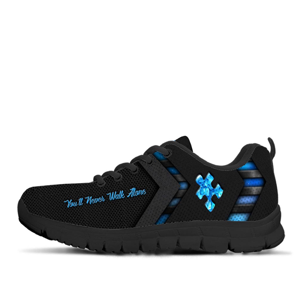You'll Never Walk Alone - Personalized Autism Awareness Sneakers