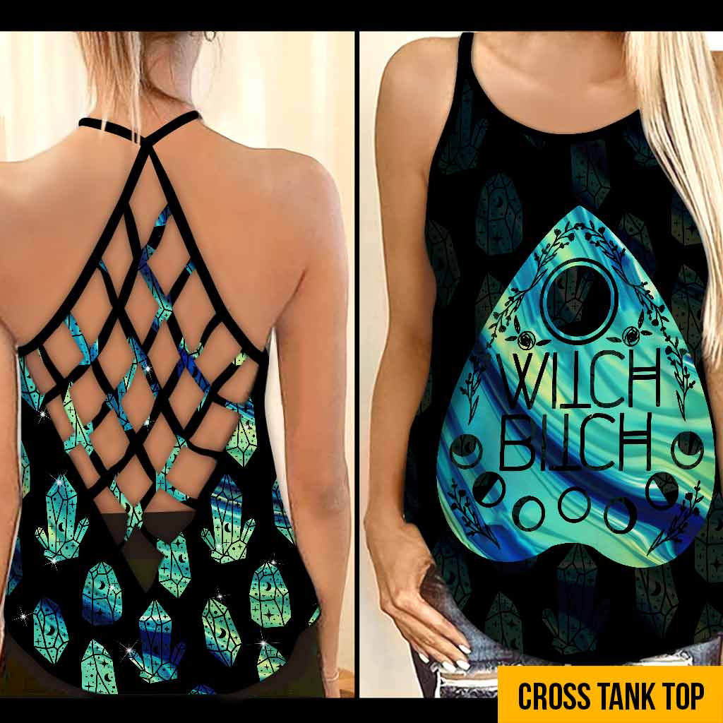 Witch Vibes Cross Tank Top