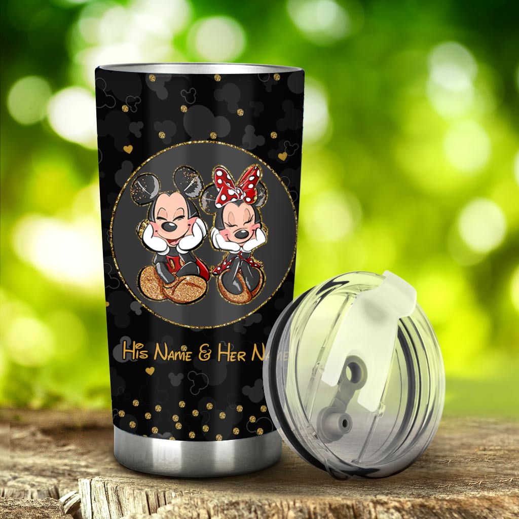 My Heart Is Wherever You Are - Personalized Mouse Tumbler