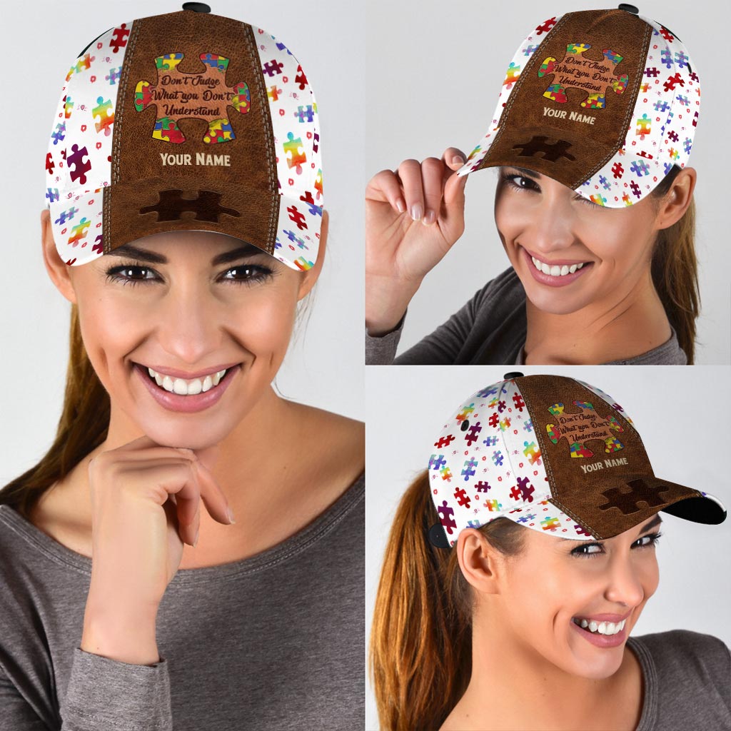 Don't Judge What You Don't Understand - Autism Awareness Personalized Classic Cap