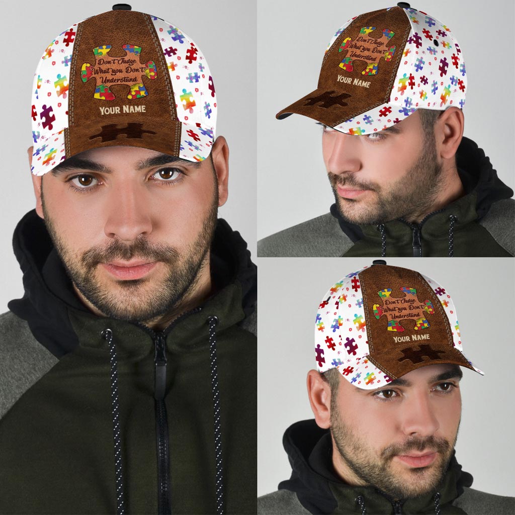 Don't Judge What You Don't Understand - Autism Awareness Personalized Classic Cap