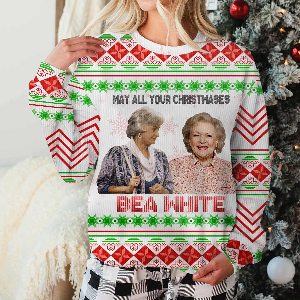 May All Your Christmases Bea White - Sweater