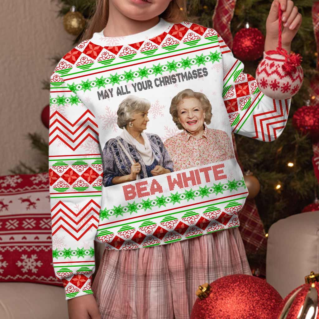 May All Your Christmases Bea White - Sweater