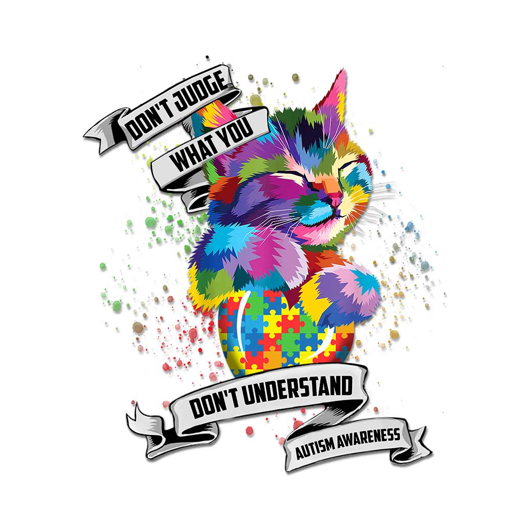 Don't Judge What You Don't Understand - Autism Awareness Decal Full