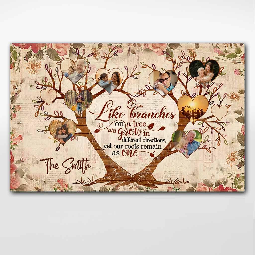 Family Is Like Branches On A Tree - Personalized Family Poster