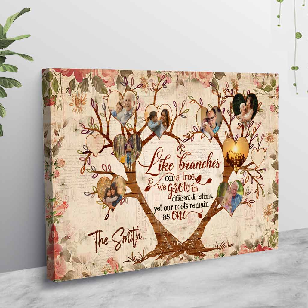 Family Is Like Branches On A Tree - Personalized Family Poster