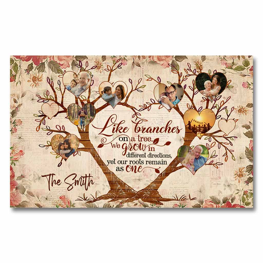 Family Is Like Branches On A Tree - Personalized Family Poster