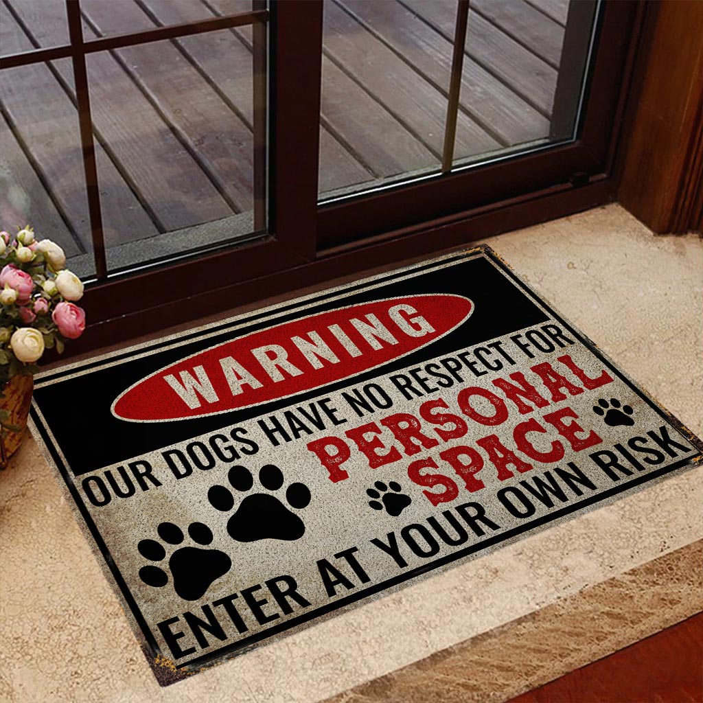 Warning - Dog Doormat