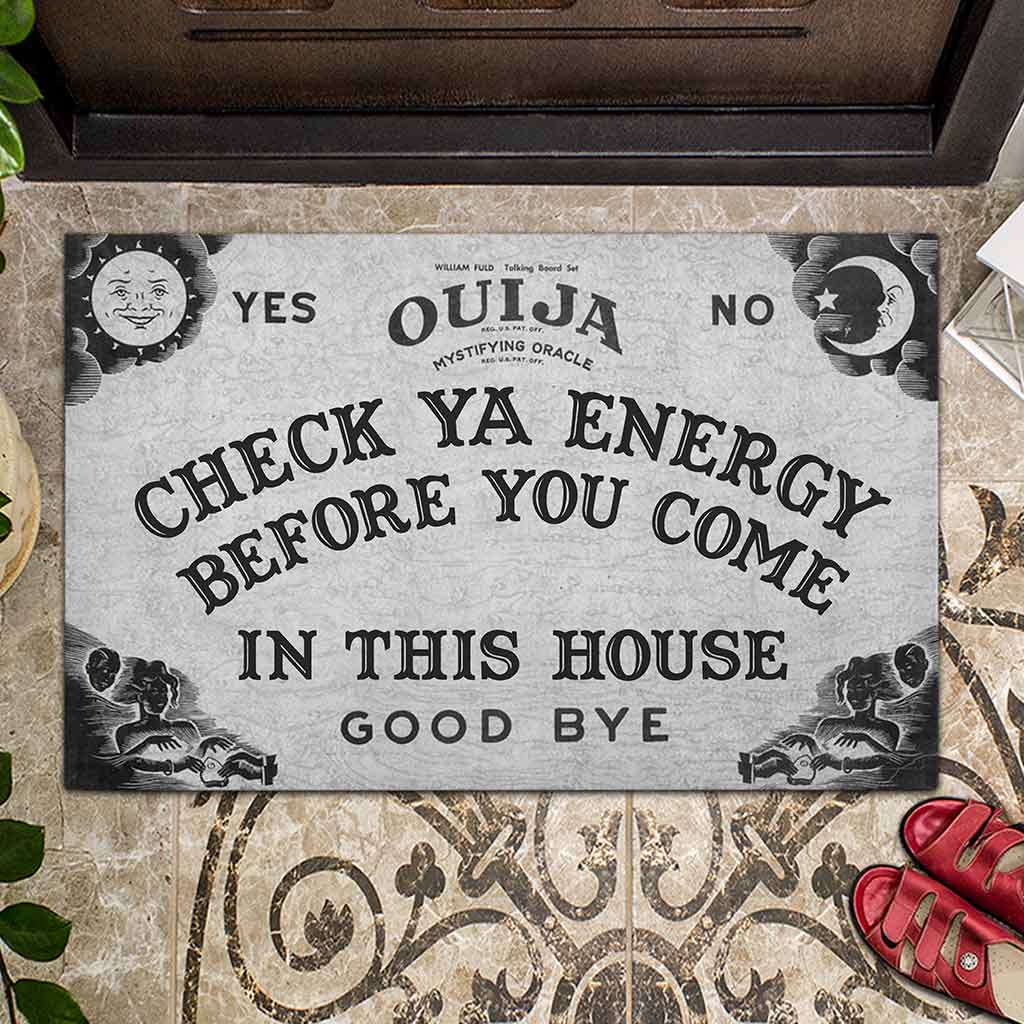 Check Your Energy - Witch Doormat