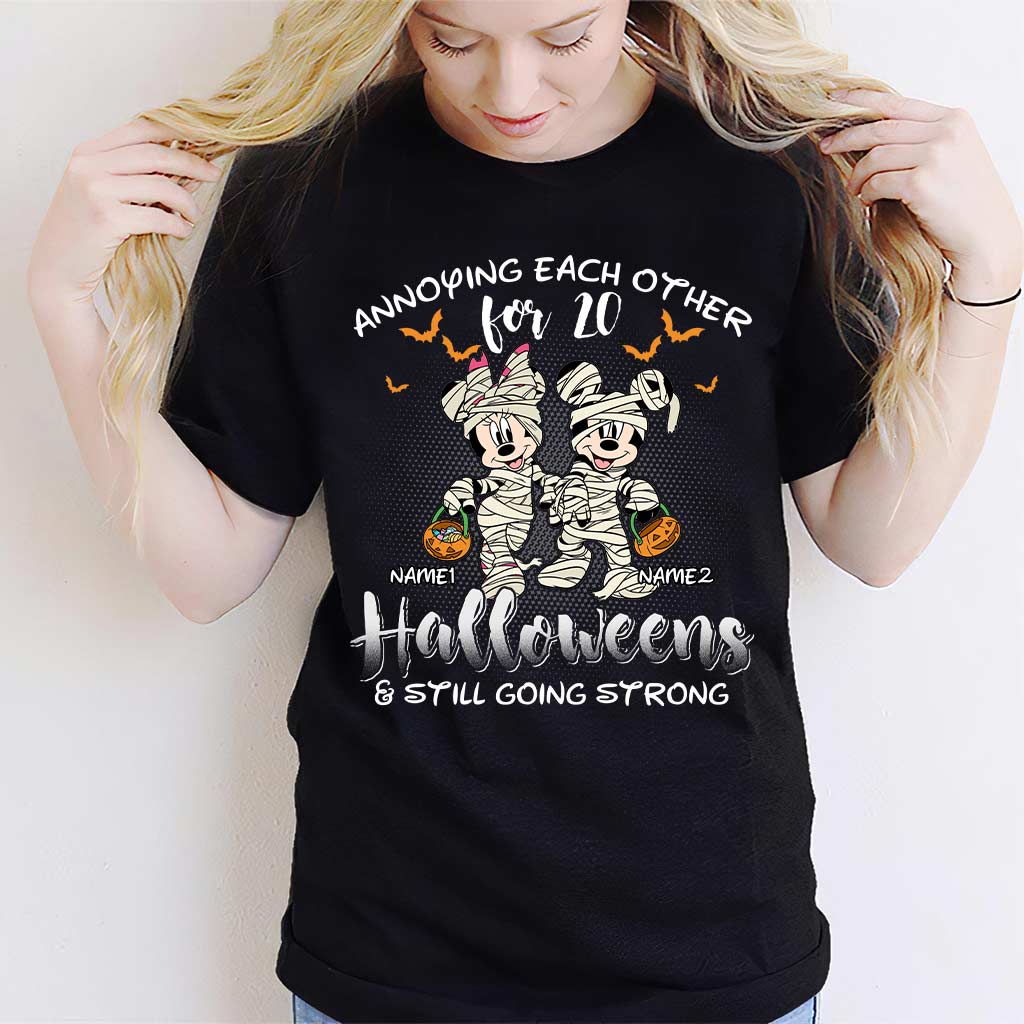 Annoying Each Other - Personalized Halloween Mouse T-shirt and Hoodie