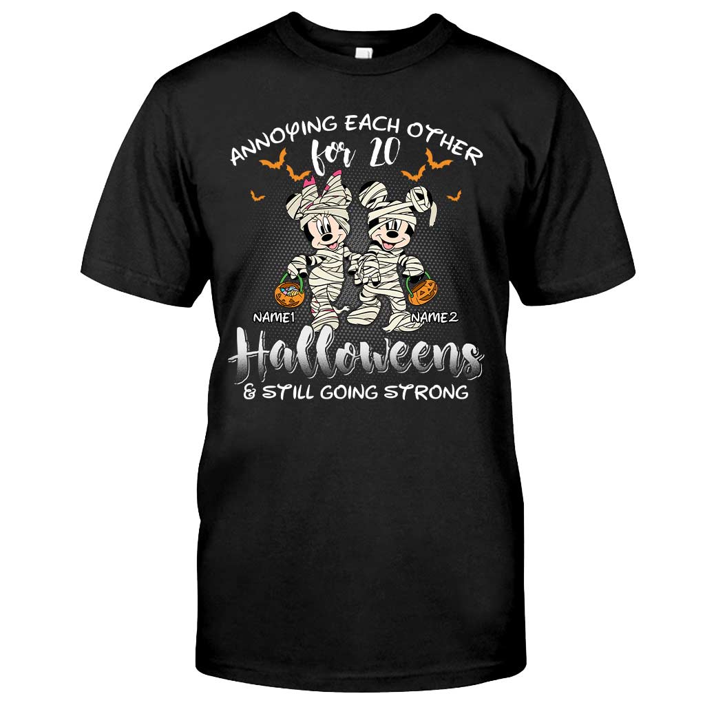 Annoying Each Other - Personalized Halloween Mouse T-shirt and Hoodie