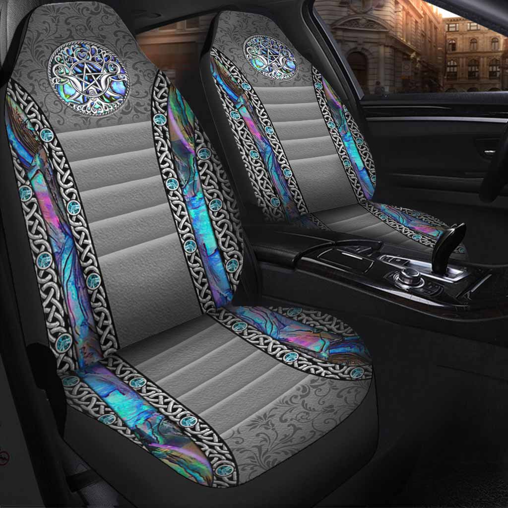 Mystery Spirit Triple Moon Witch Seat Covers With 3D Pattern Print