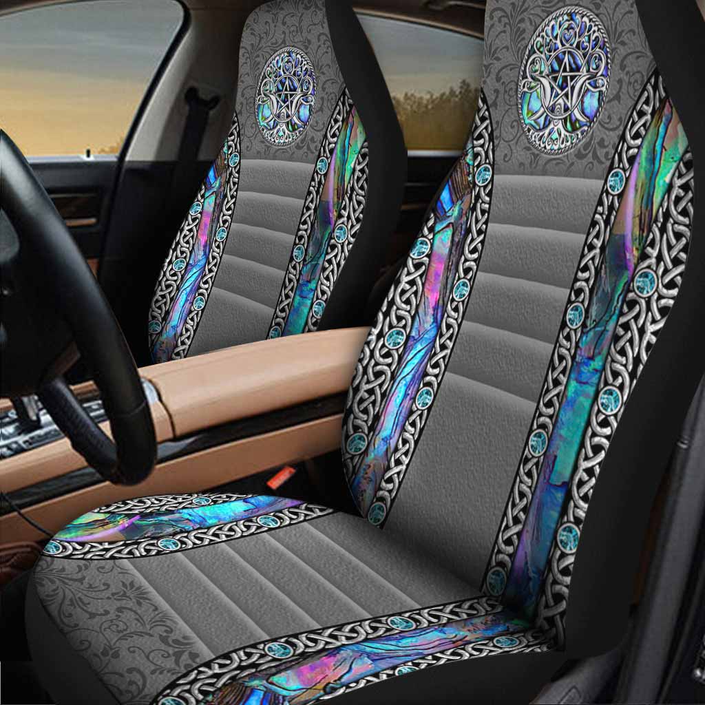 Mystery Spirit Triple Moon Witch Seat Covers With 3D Pattern Print