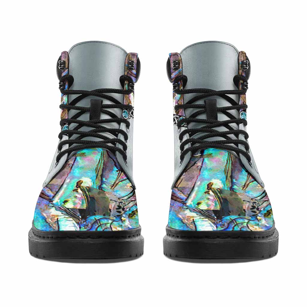 Mystery Spirit Triple Moon - Witch 3D Pattern Print All Season Boots