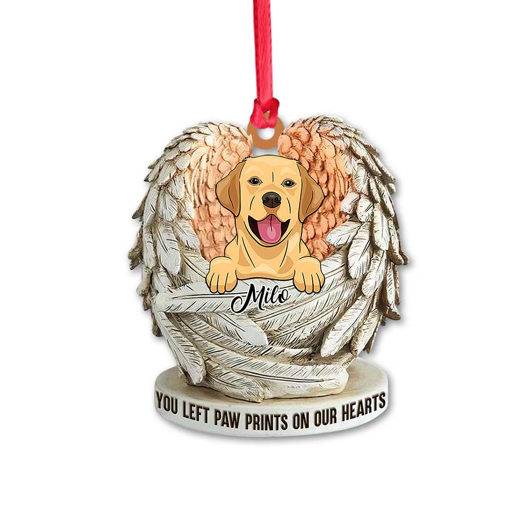 Angels Don't Always Have Wings - Personalized Dog Ornament (Printed On Both Sides)