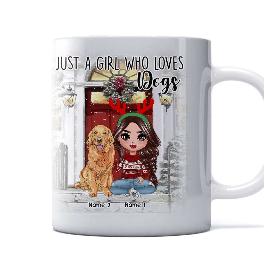 Life Is Better With Dogs - Personalized Christmas Dog Mug