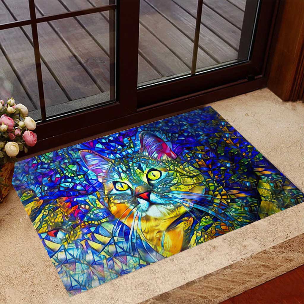 Colorful Cat Doormat
