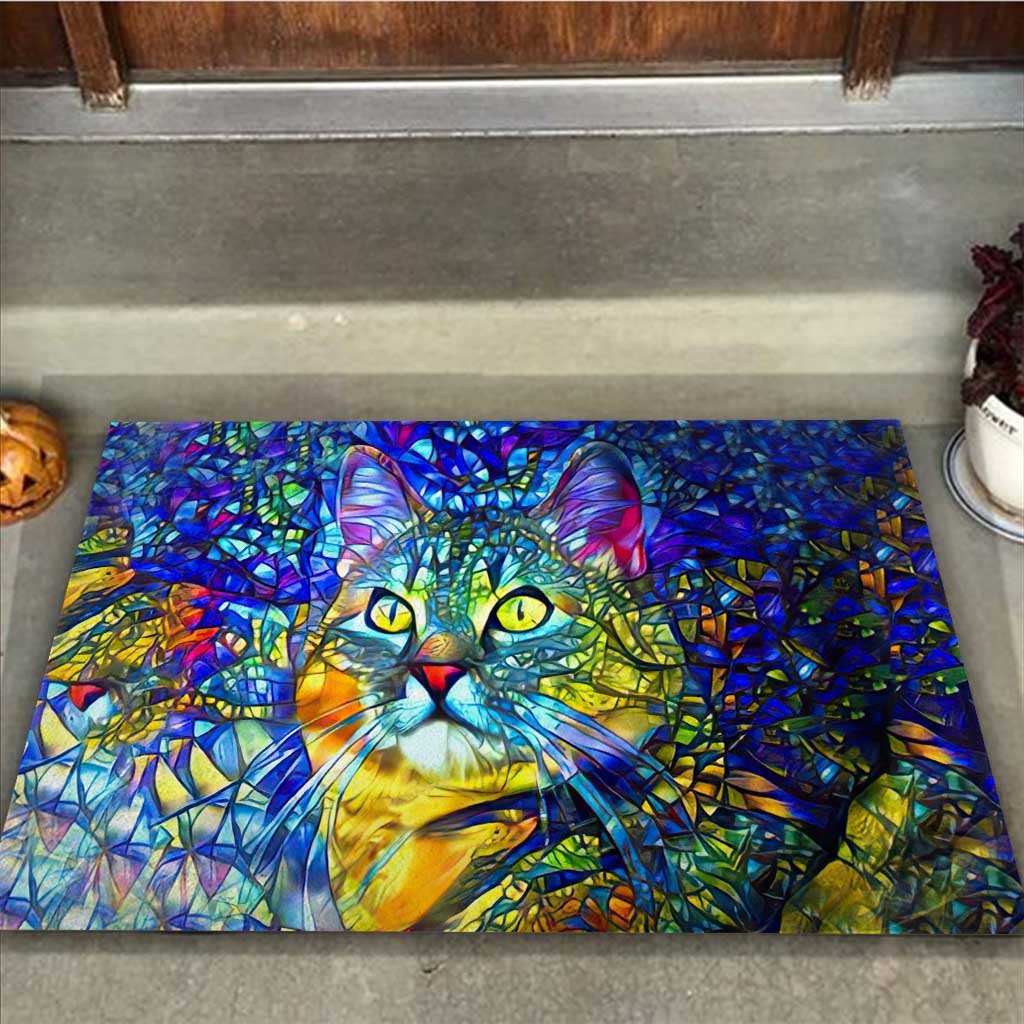 Colorful Cat Doormat