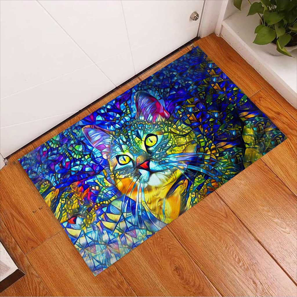 Colorful Cat Doormat