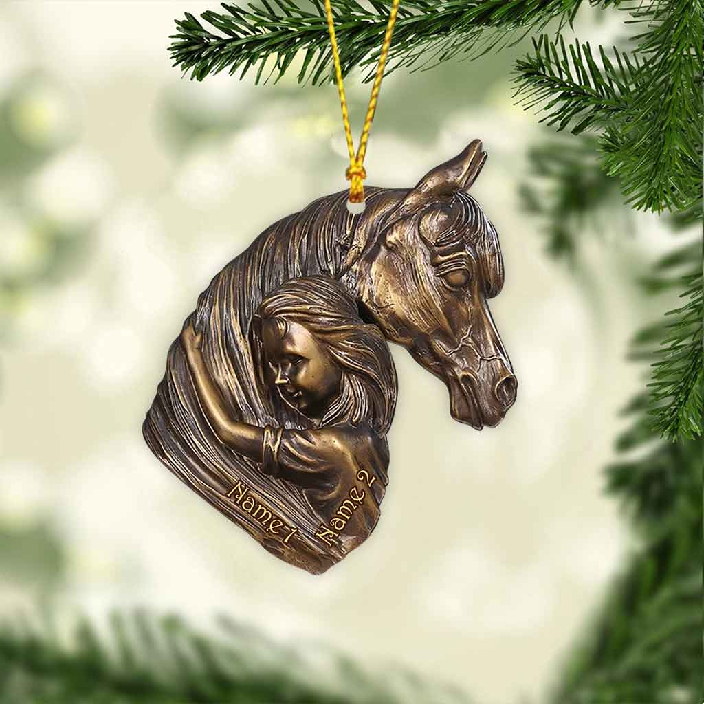 Horse Girl - Personalized Christmas Horse Ornament (Printed On Both Sides)