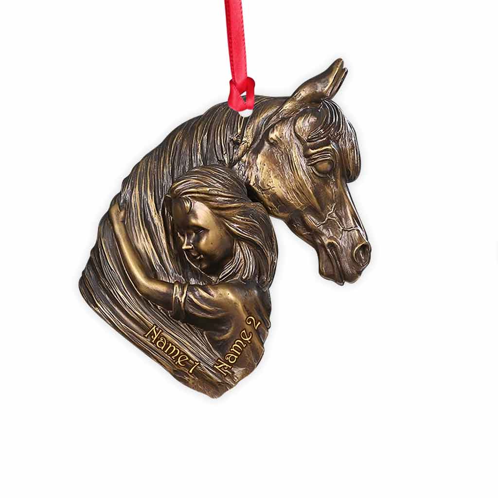 Horse Girl - Personalized Christmas Horse Ornament (Printed On Both Sides)