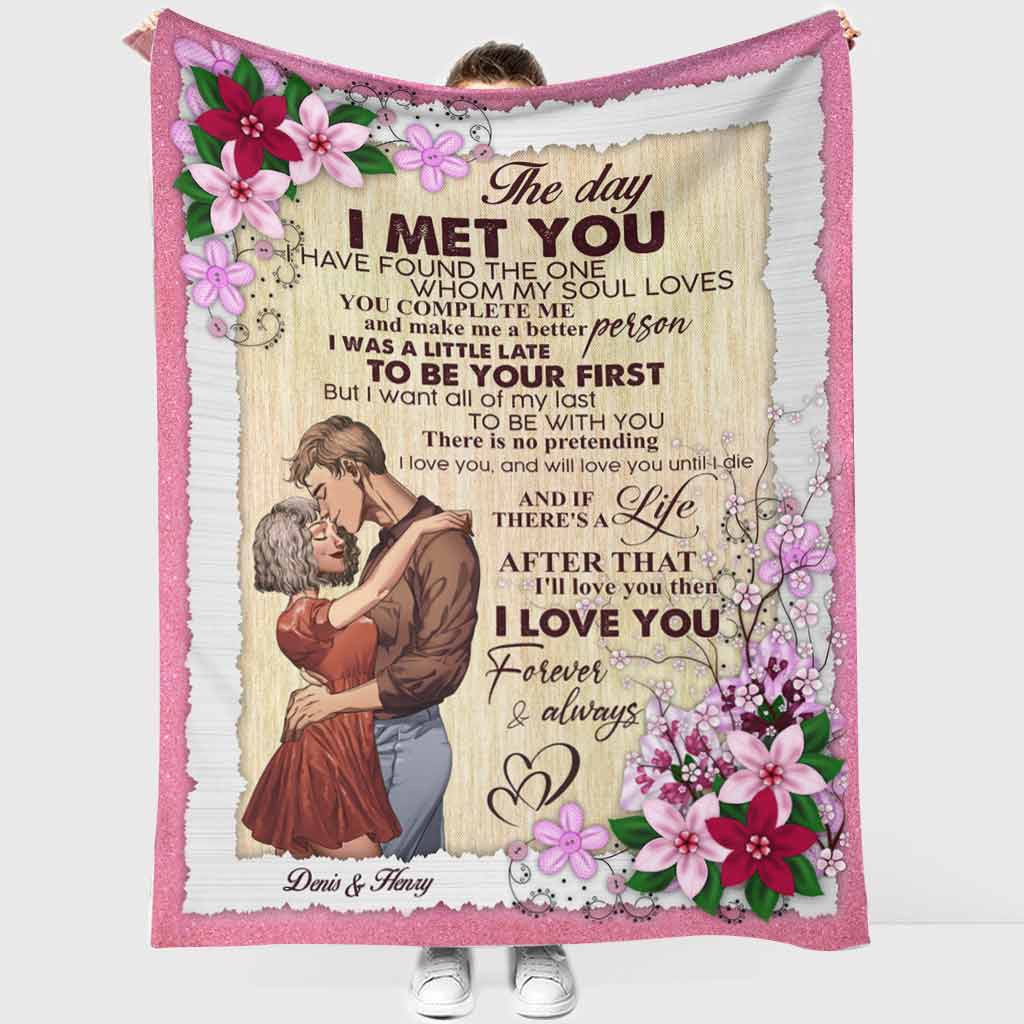 My Favorite Place in All the World - Personalized Couple Blanket