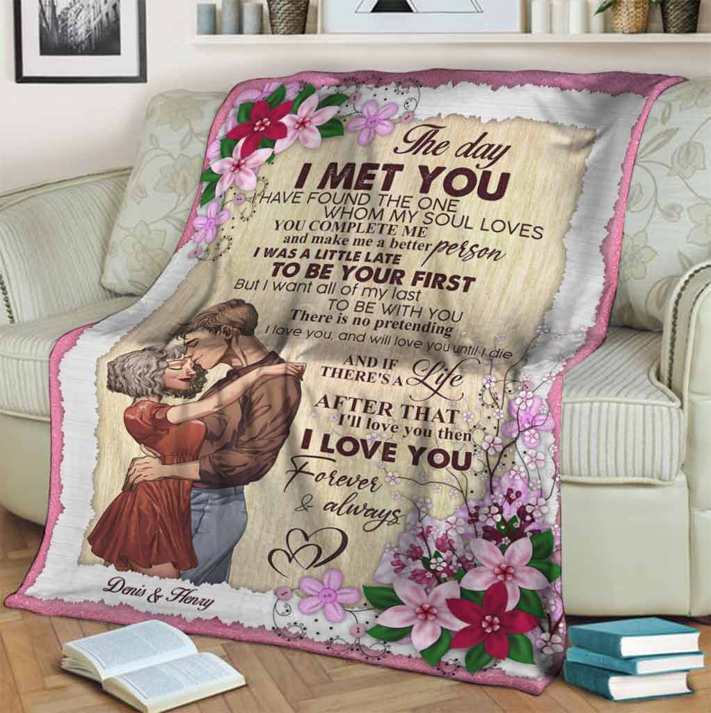 My Favorite Place in All the World - Personalized Couple Blanket